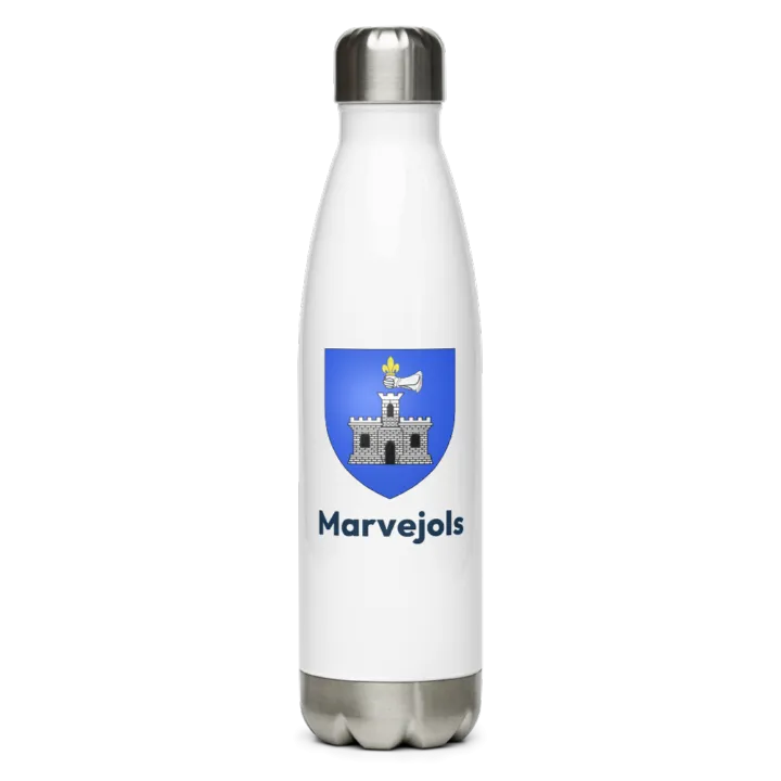 Gourde inox blason de Marvejols