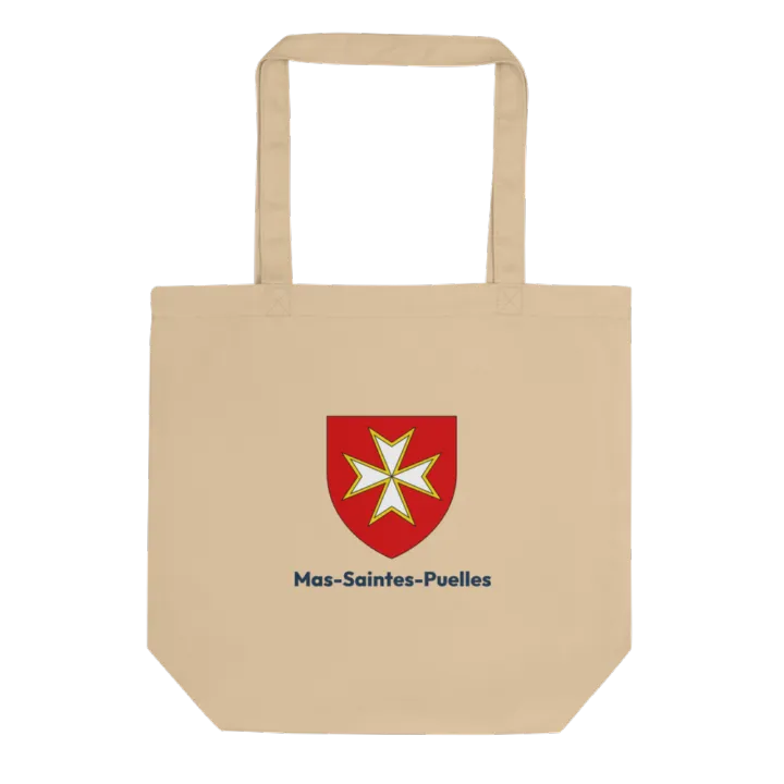Tote bag coton bio — blason de Mas-Saintes-Puelles