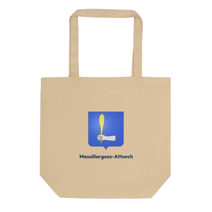 Tote bag coton bio — blason de Massillargues-Attuech