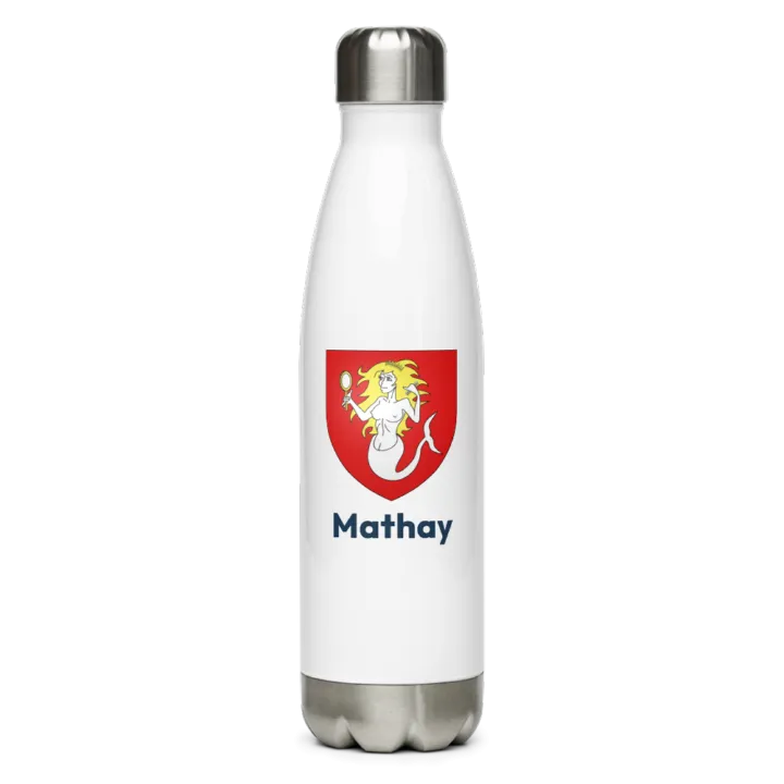 Gourde inox blason de Mathay