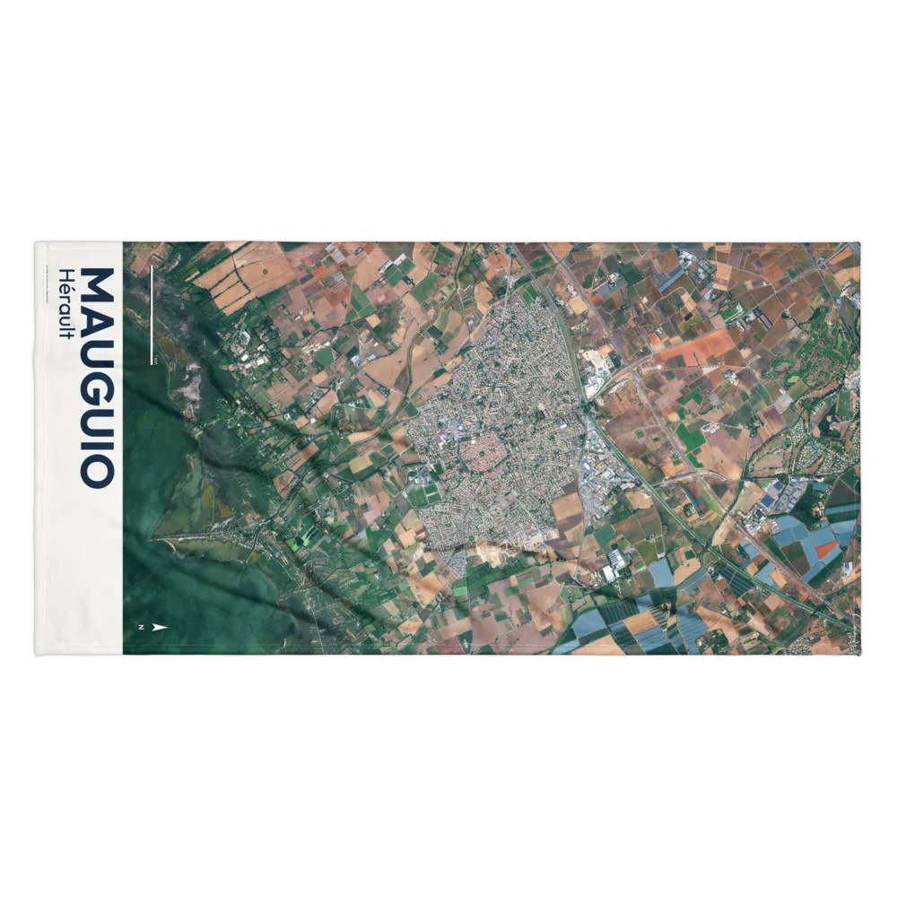 Serviette cartographique — carte de Mauguio