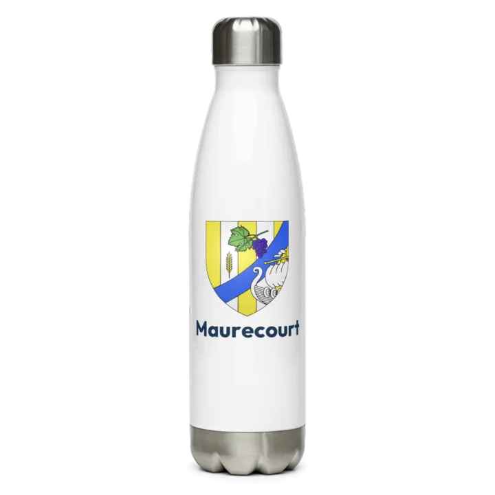 Gourde inox — blason de Maurecourt