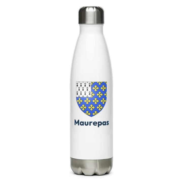 Gourde inox — blason de Maurepas