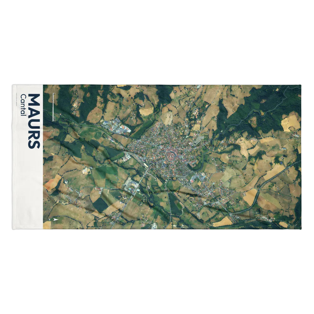 Serviette cartographique — carte de Maurs