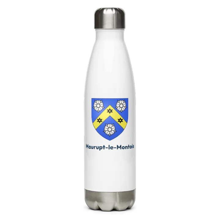 Gourde inox — blason de Maurupt-le-Montois