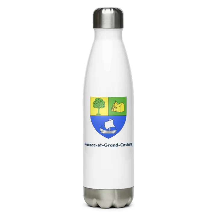 Gourde inox blason de Mauzac-et-Grand-Castang