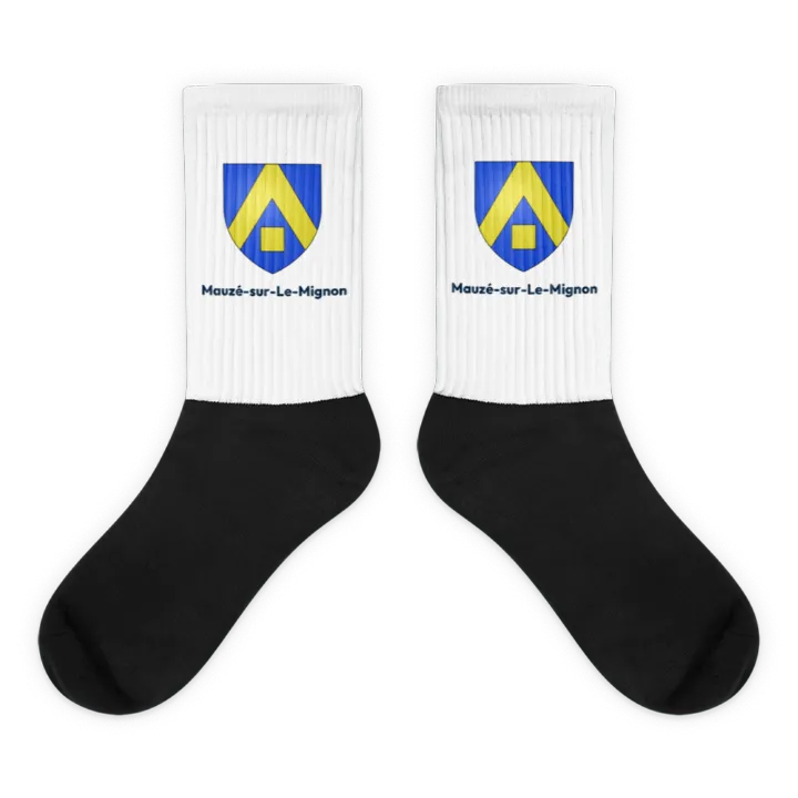 Chaussettes — blason de Mauzé-sur-le-Mignon
