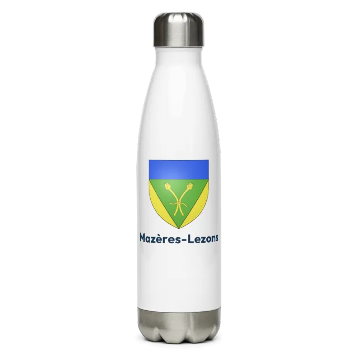 Gourde inox blason de Mazères-Lezons