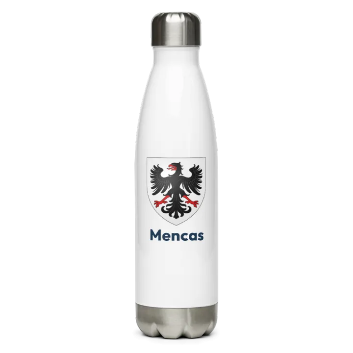 Gourde inox blason de Mencas