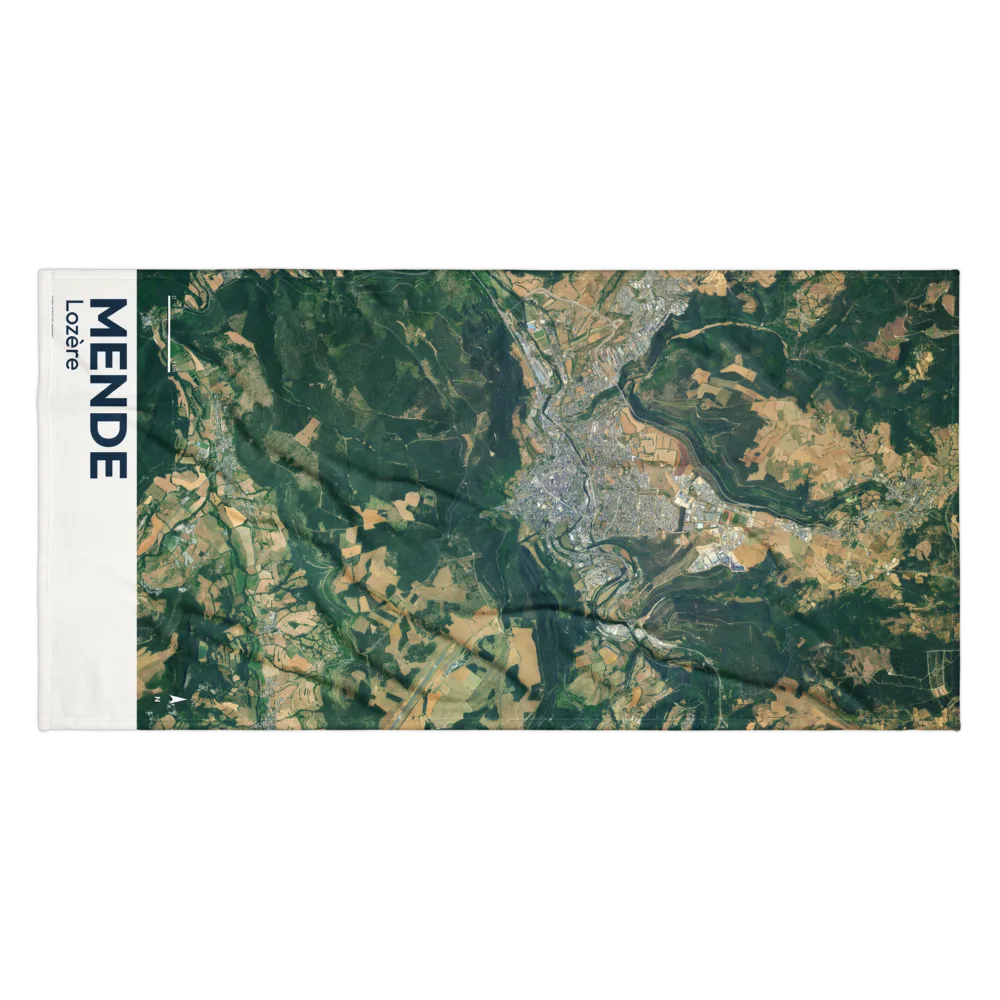 Serviette cartographique — carte de Mende