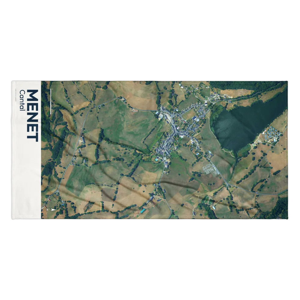 Serviette cartographique — carte de Menet