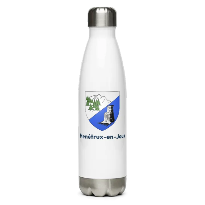 Gourde inox blason de Menétrux-en-Joux