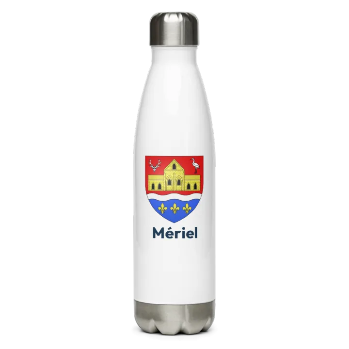 Gourde inox blason de Mériel