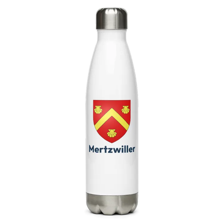 Gourde inox blason de Mertzwiller