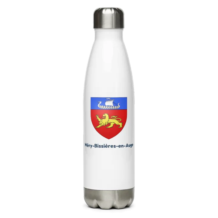 Gourde inox blason de Méry-Bissières-en-Auge
