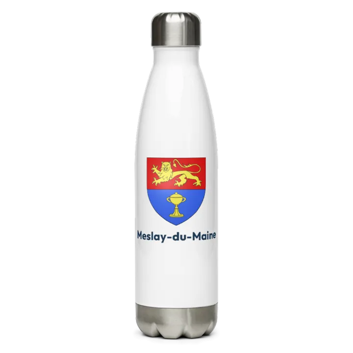 Gourde inox — blason de Meslay-du-Maine