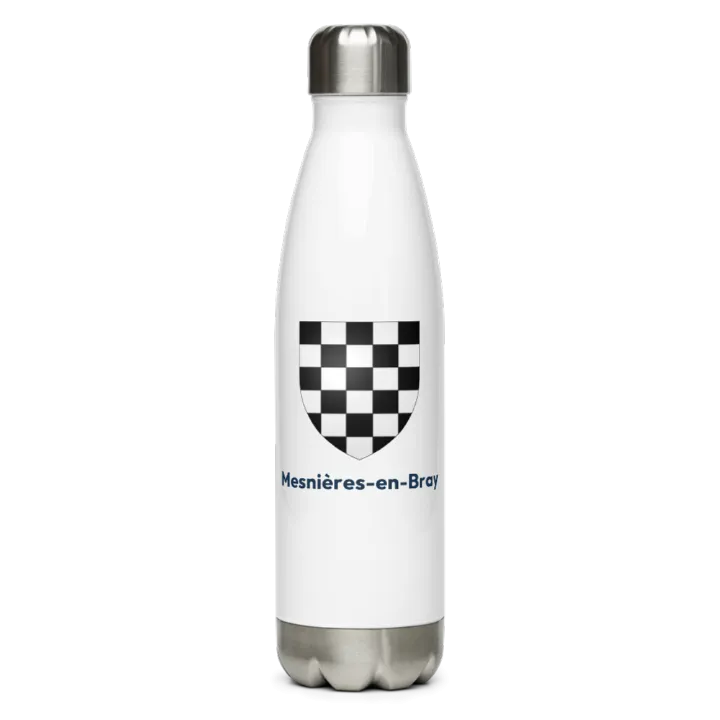 Gourde inox — blason de Mesnières-en-Bray