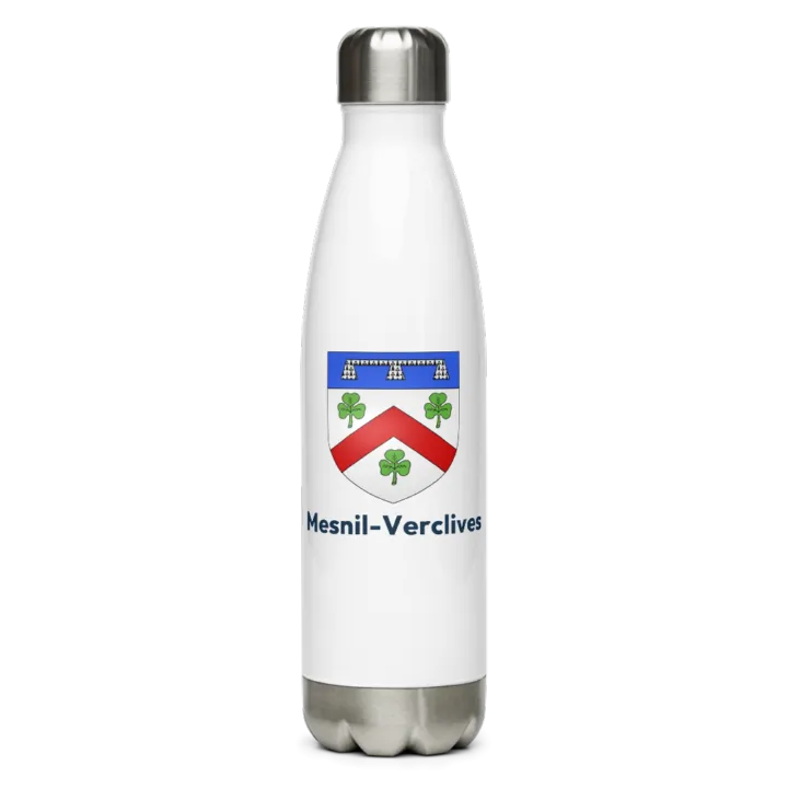 Gourde inox blason de Mesnil-Verclives
