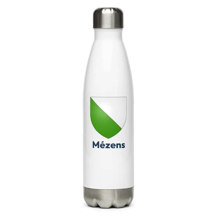Gourde inox — blason de Mézens