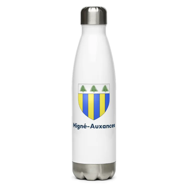 Gourde inox — blason de Migné-Auxances