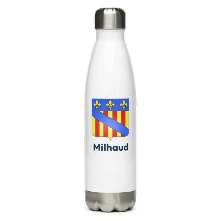 Gourde inox blason de Milhaud