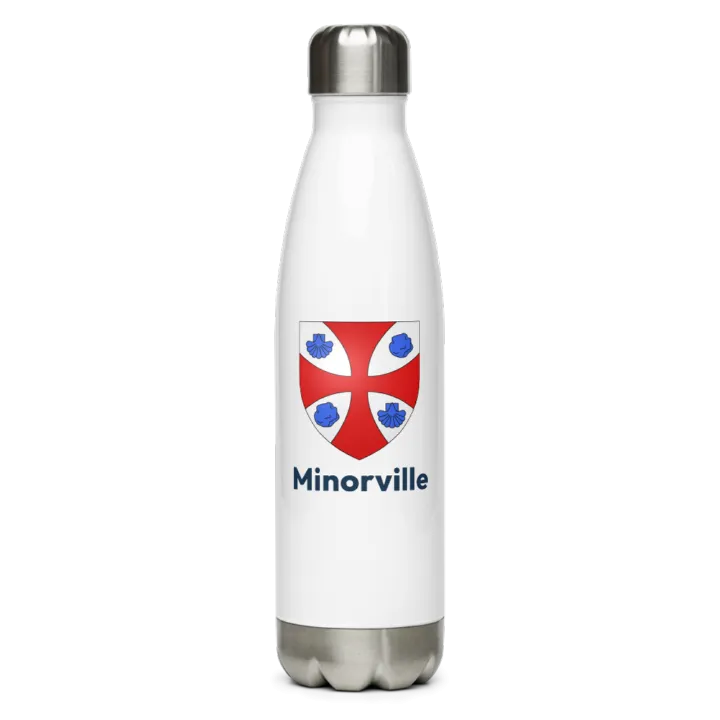 Gourde inox — blason de Minorville