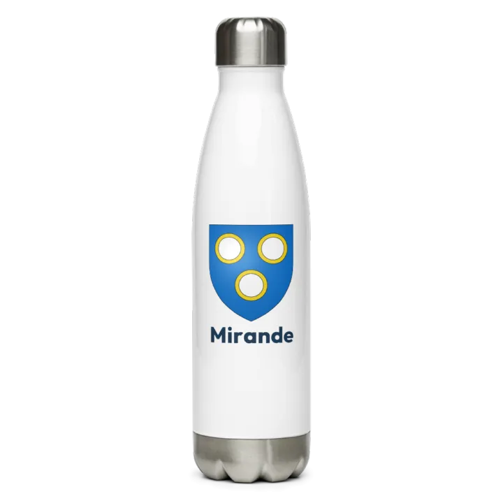 Gourde inox blason de Mirande