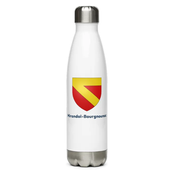 Gourde inox blason de Mirandol-Bourgnounac