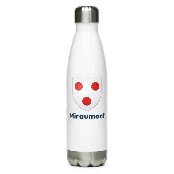 Gourde inox — blason de Miraumont