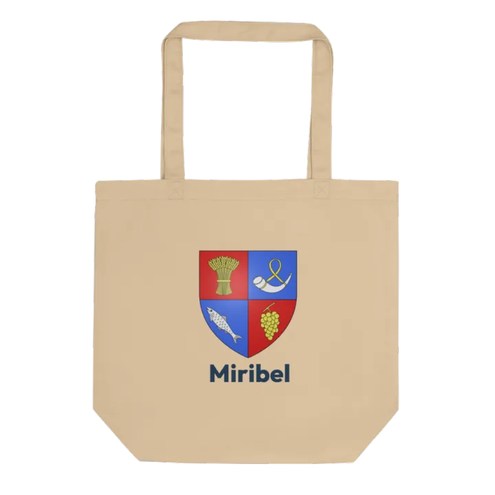 Tote bag coton bio — blason de Miribel