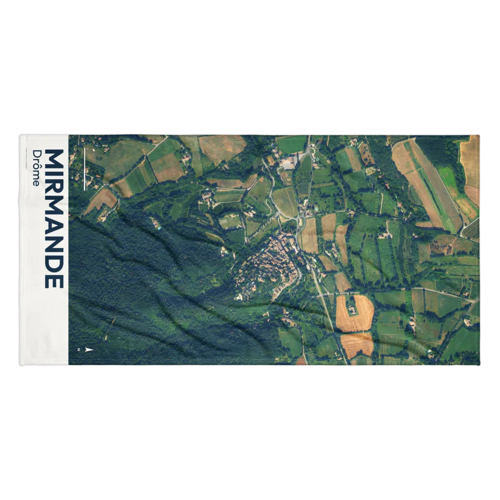 Serviette cartographique — carte de Mirmande