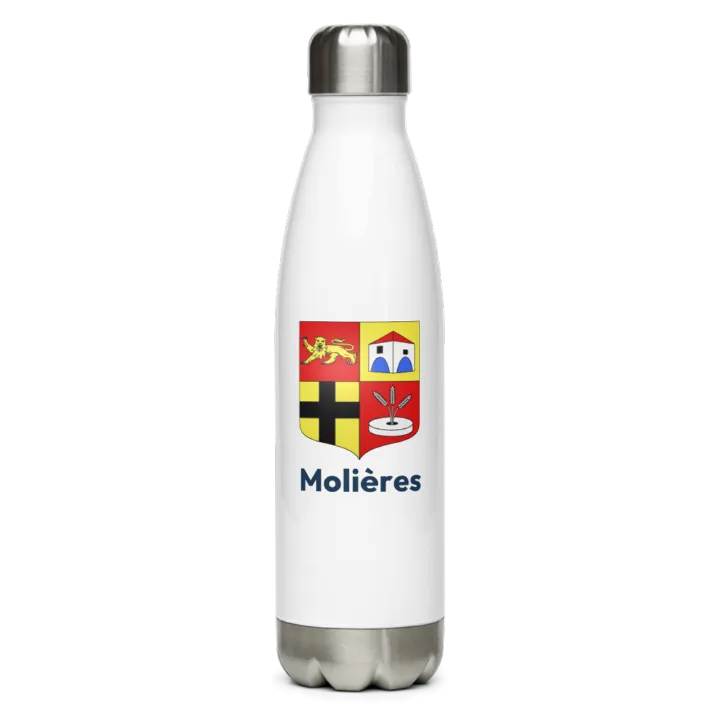 Gourde inox — blason de Molières