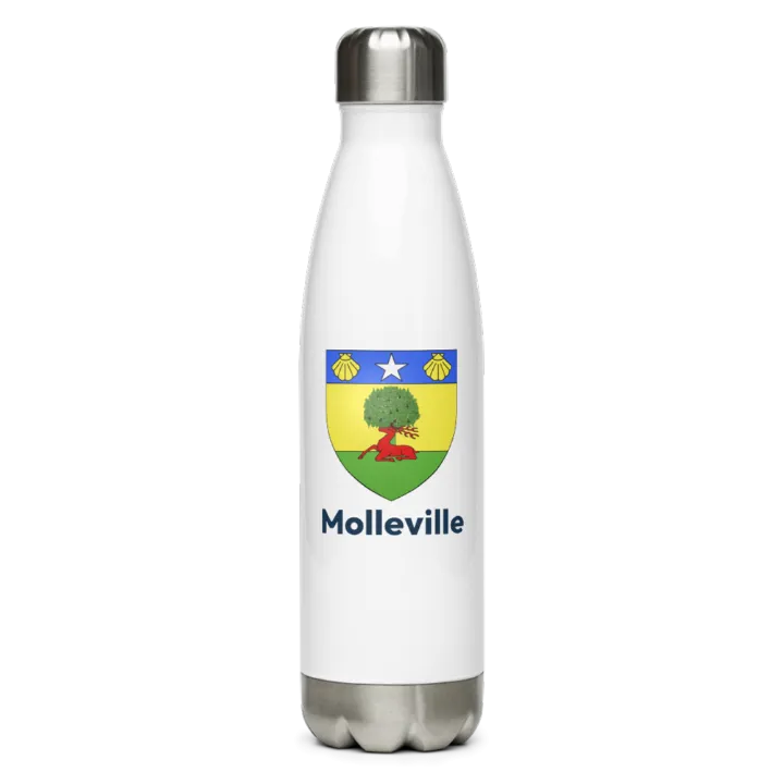 Gourde inox blason de Molleville