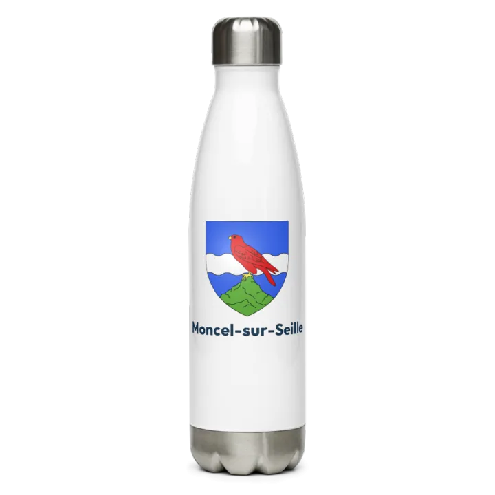 Gourde inox blason de Moncel-sur-Seille