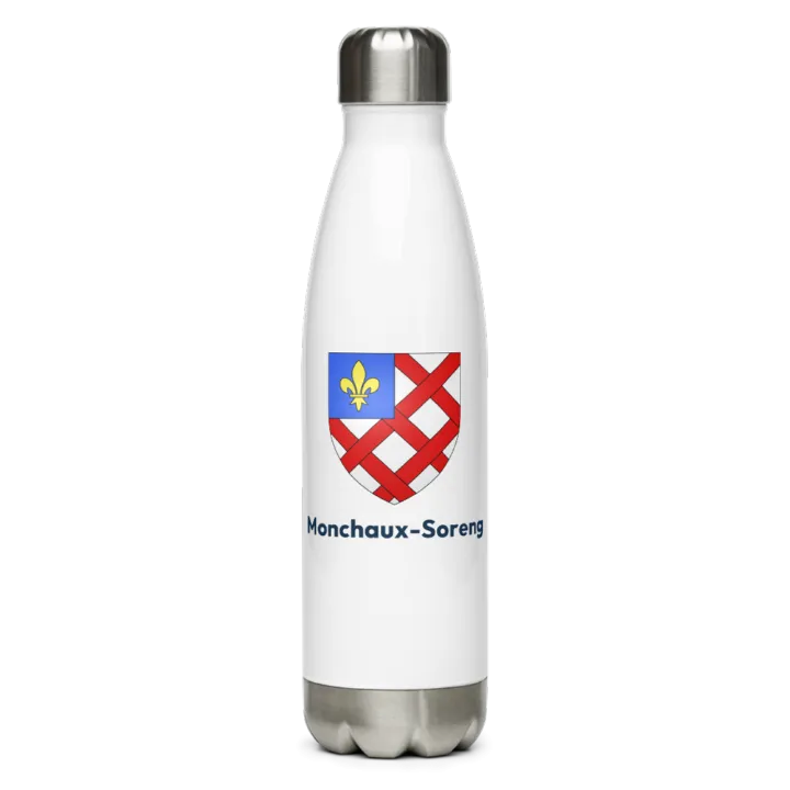 Gourde inox blason de Monchaux-Soreng