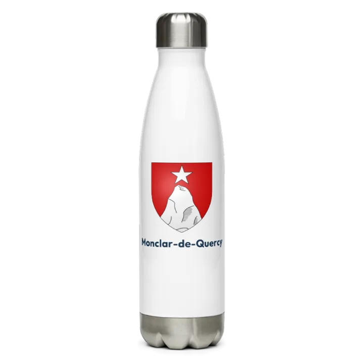 Gourde inox blason de Monclar-de-Quercy