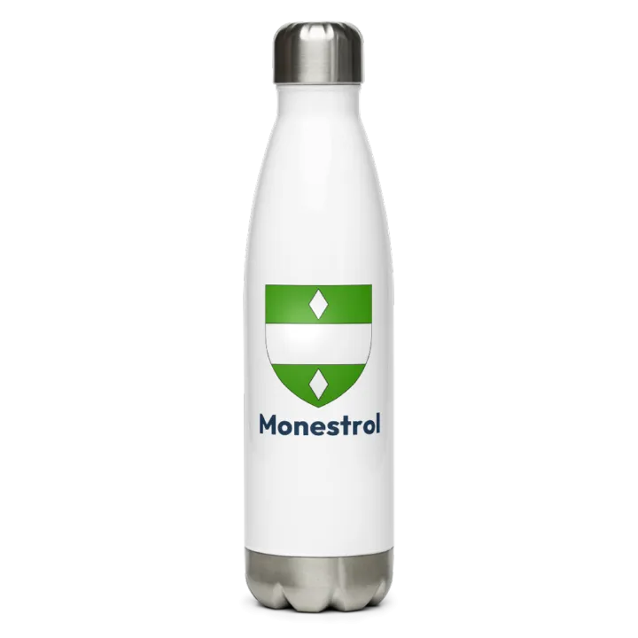 Gourde inox blason de Monestrol