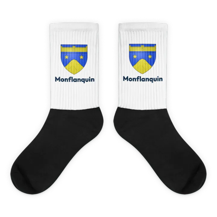 Chaussettes — blason de Monflanquin
