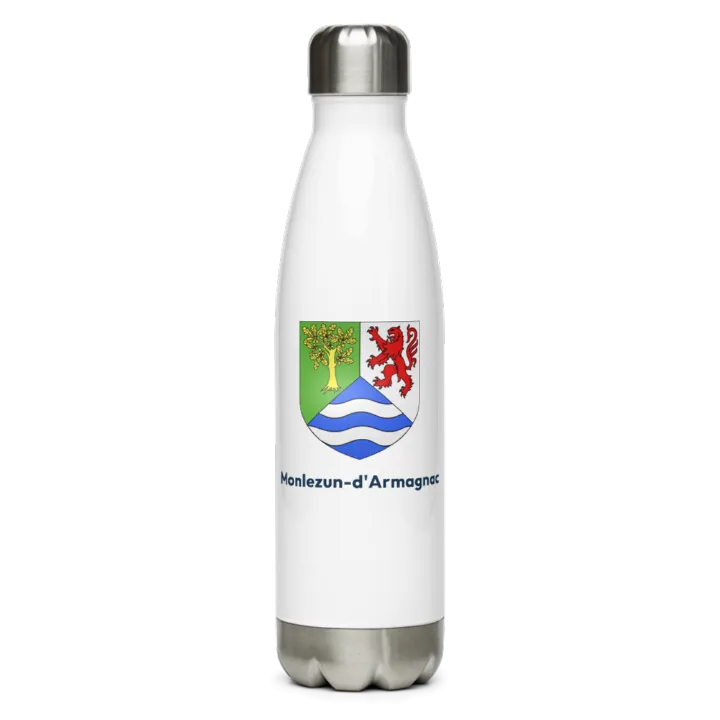 Gourde inox blason de Monlezun-d'Armagnac
