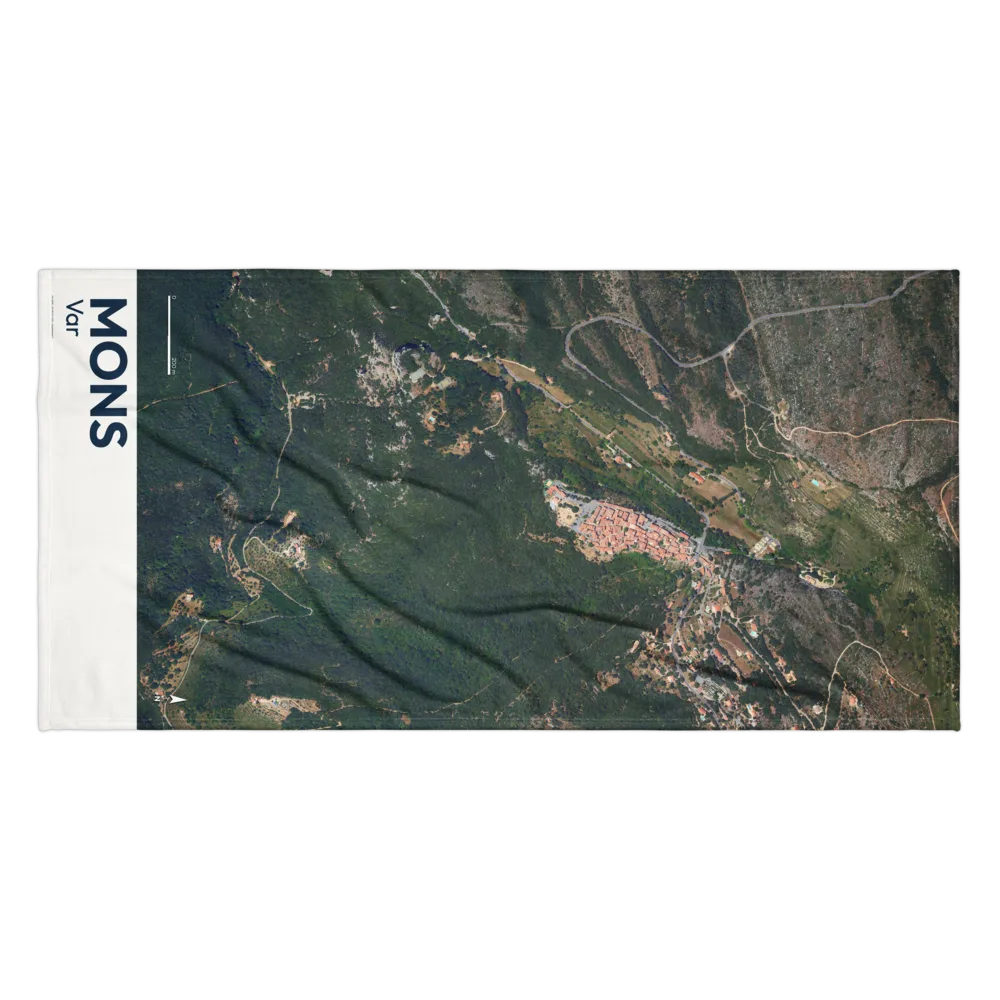 Serviette cartographique — carte de Mons
