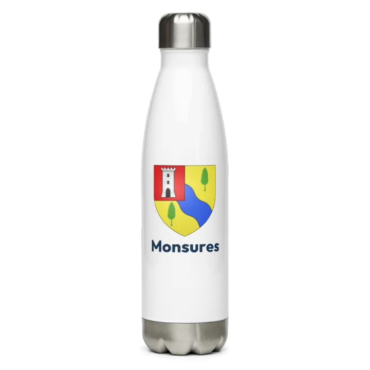 Gourde inox blason de Monsures