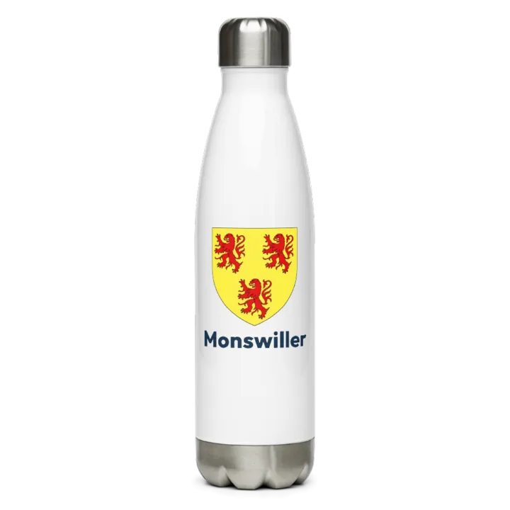 Gourde inox — blason de Monswiller