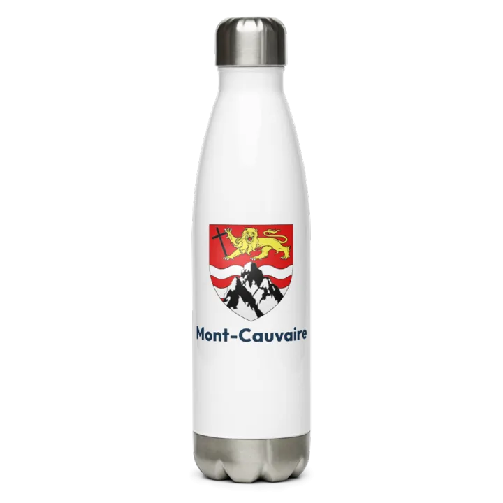 Gourde inox — blason de Mont-Cauvaire