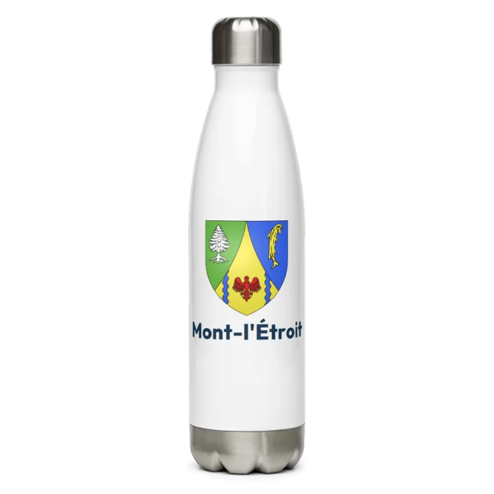 Gourde inox — blason de Mont-l'Étroit