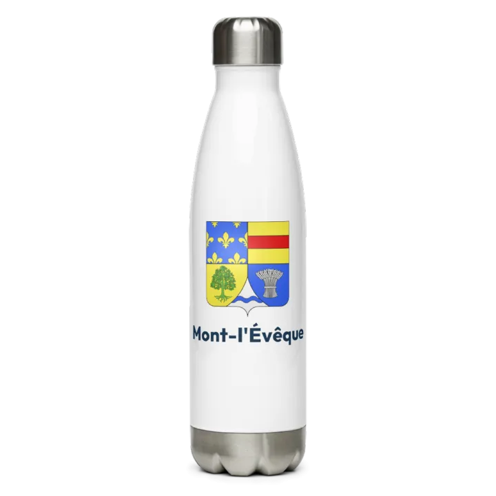 Gourde inox — blason de Mont-l'Évêque