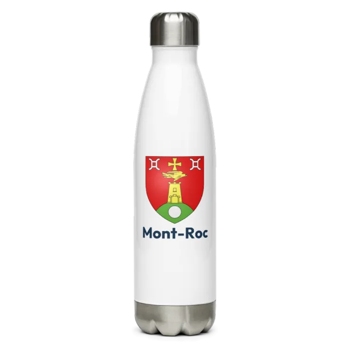 Gourde inox blason de Mont-Roc