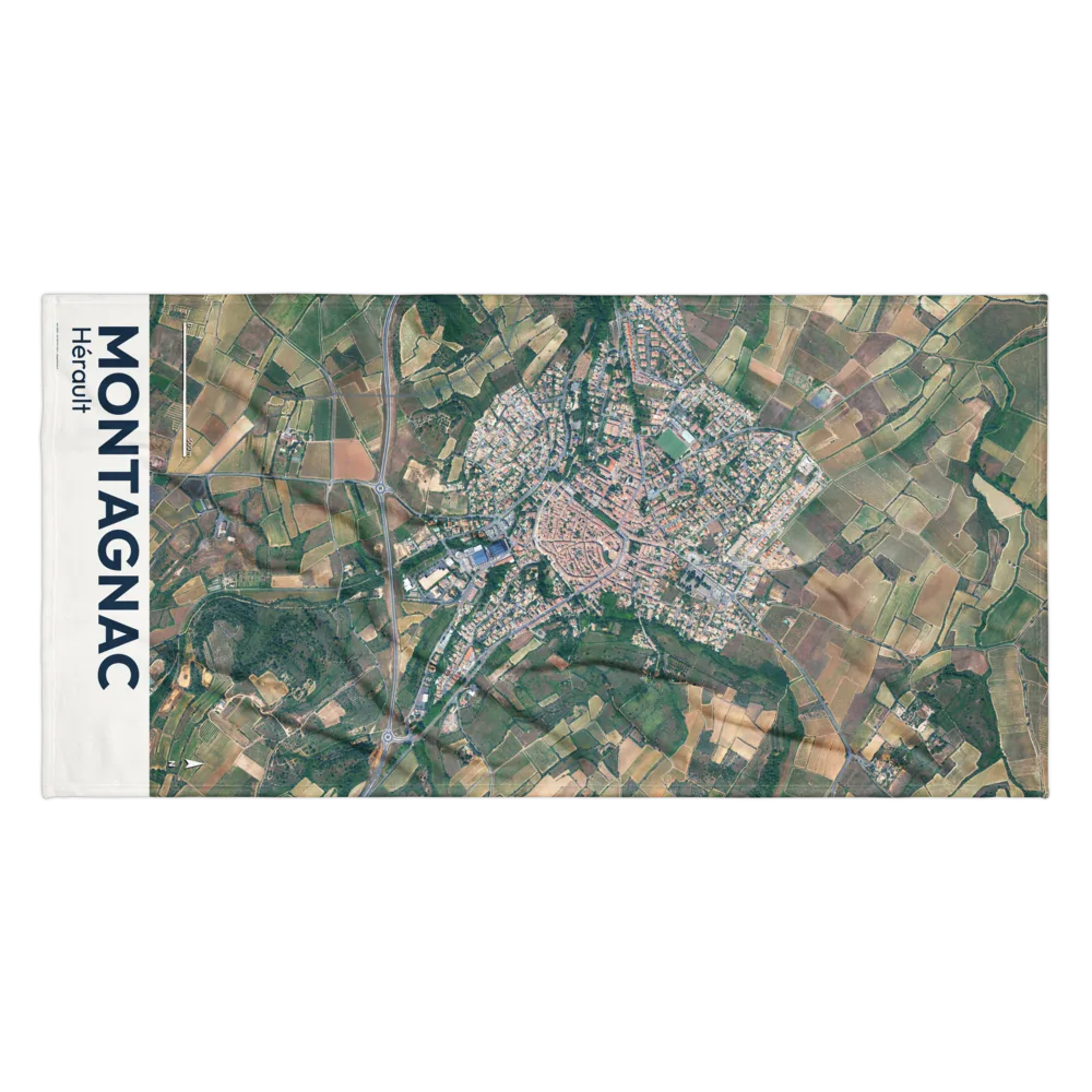 Serviette cartographique — carte de Montagnac