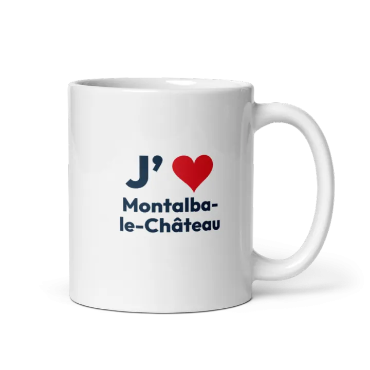 Mug « J’❤ Montalba-le-Château »