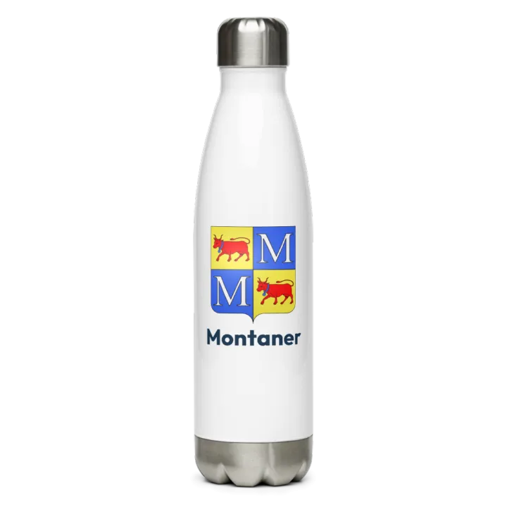 Gourde inox blason de Montaner
