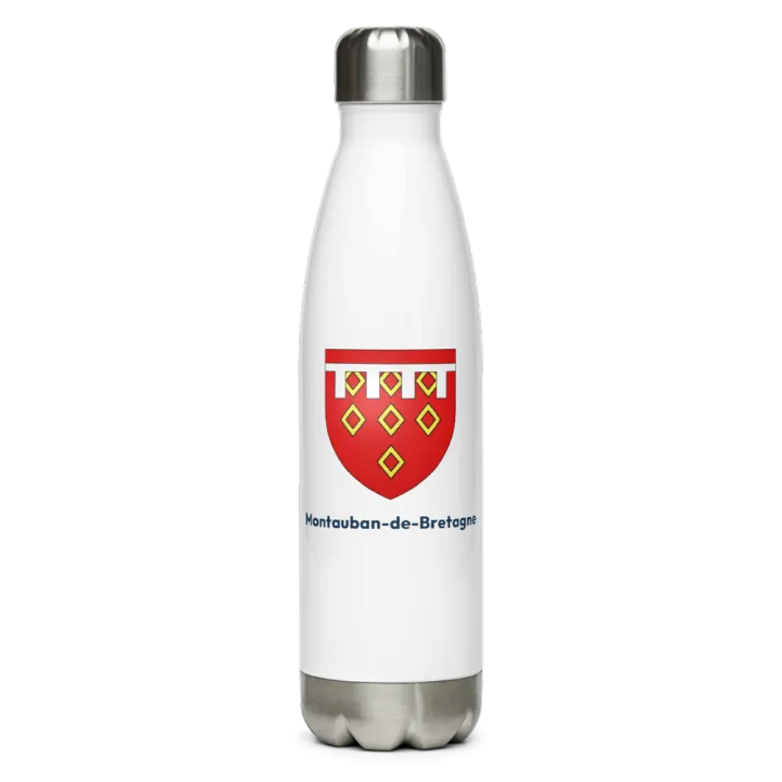 Gourde inox blason de Montauban-de-Bretagne